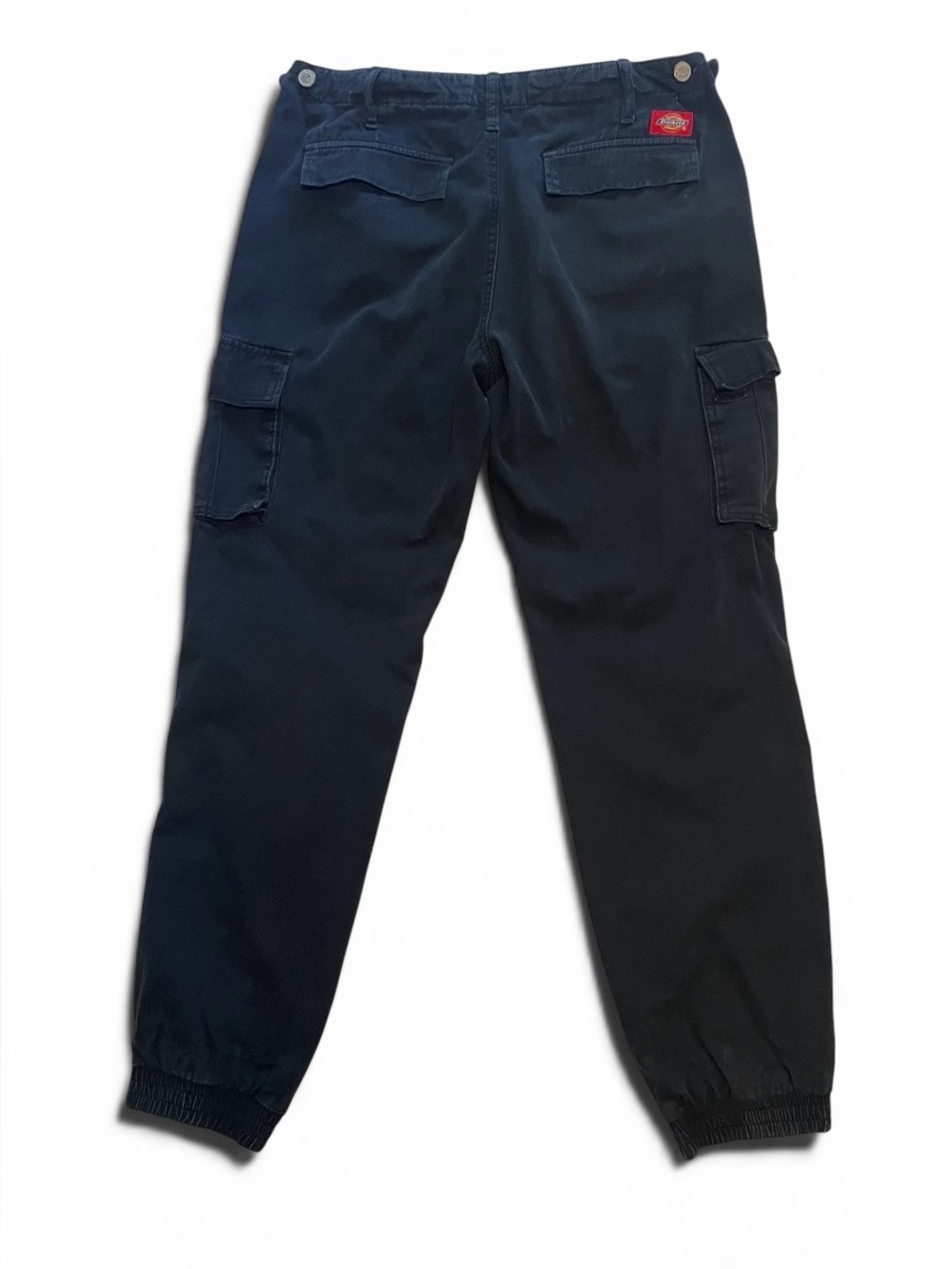 Dickies Black Cargo Jogger Pants Adjustable Waist Size 7/28 - Picture 2 of 9